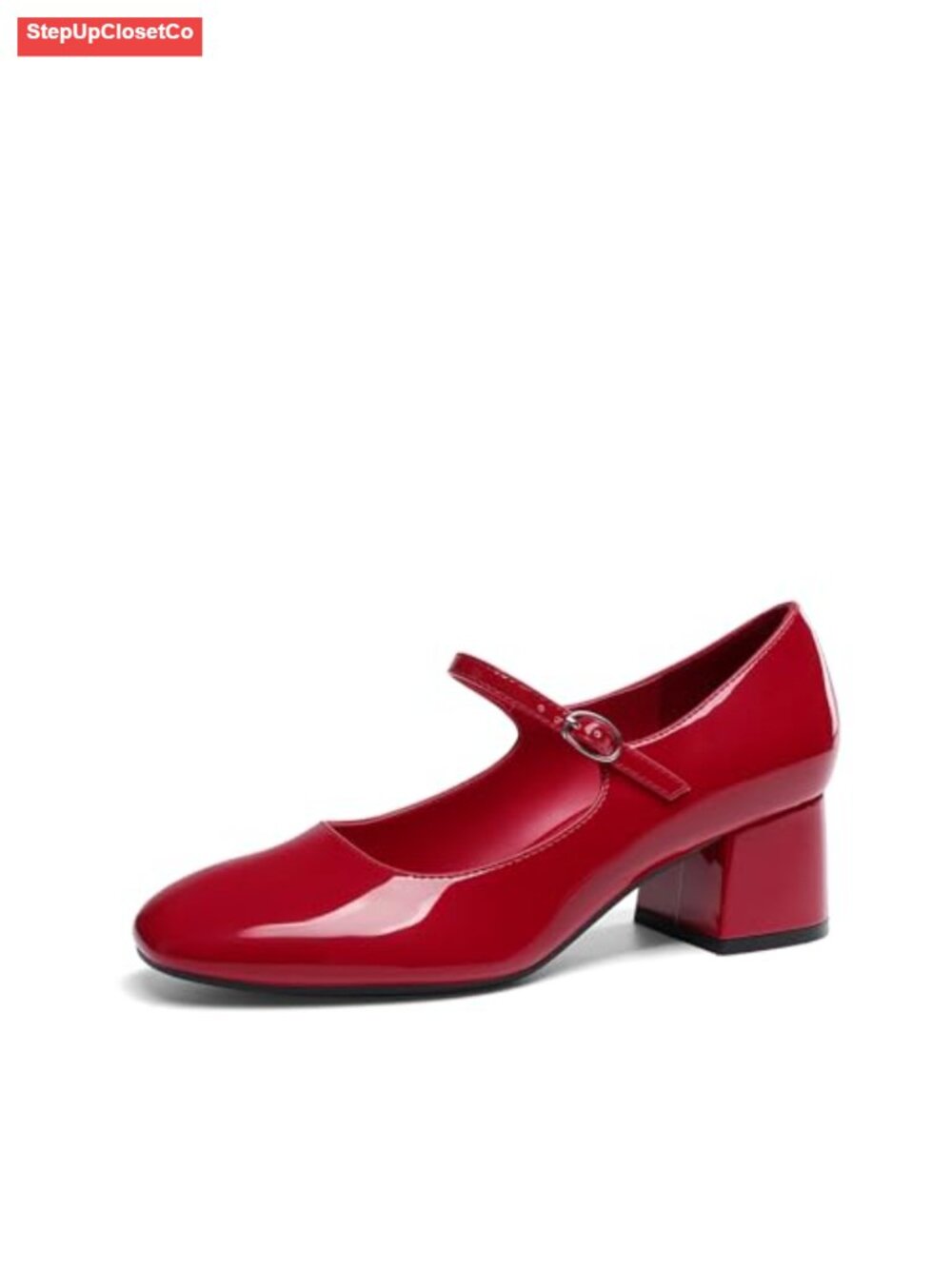 Women's Mary Jane Shoes Low Chunky Heel Pumps Block Heel Dress Shoes